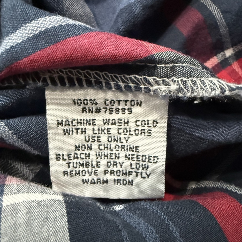 BKE Athletic Fit Men's Plaid Button Up Long Sleeve SZ S Double Chest Pockets - Picture 9 of 12
